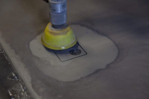PA water jet cutting service in action